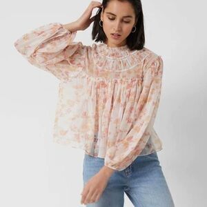 NWT‎ French Connection Floral print size xs Blouse